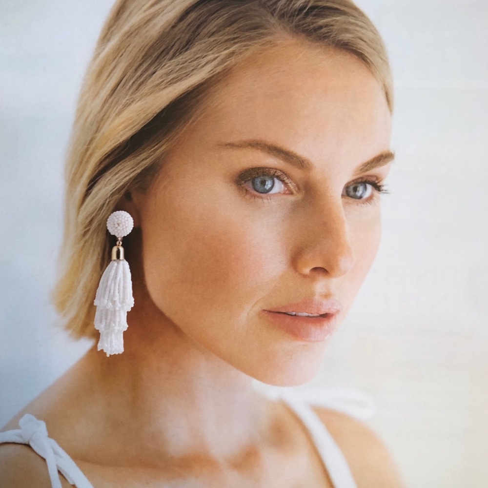 PANACEA Beaded Tassel Earrings